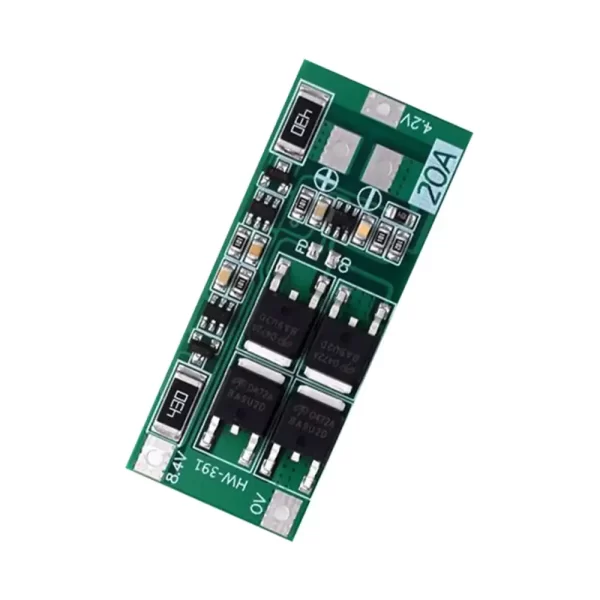 2S 20A 7.4V/8.4V BMS Module HW-391 – 18650 Lithium Battery Protection Board with Balance